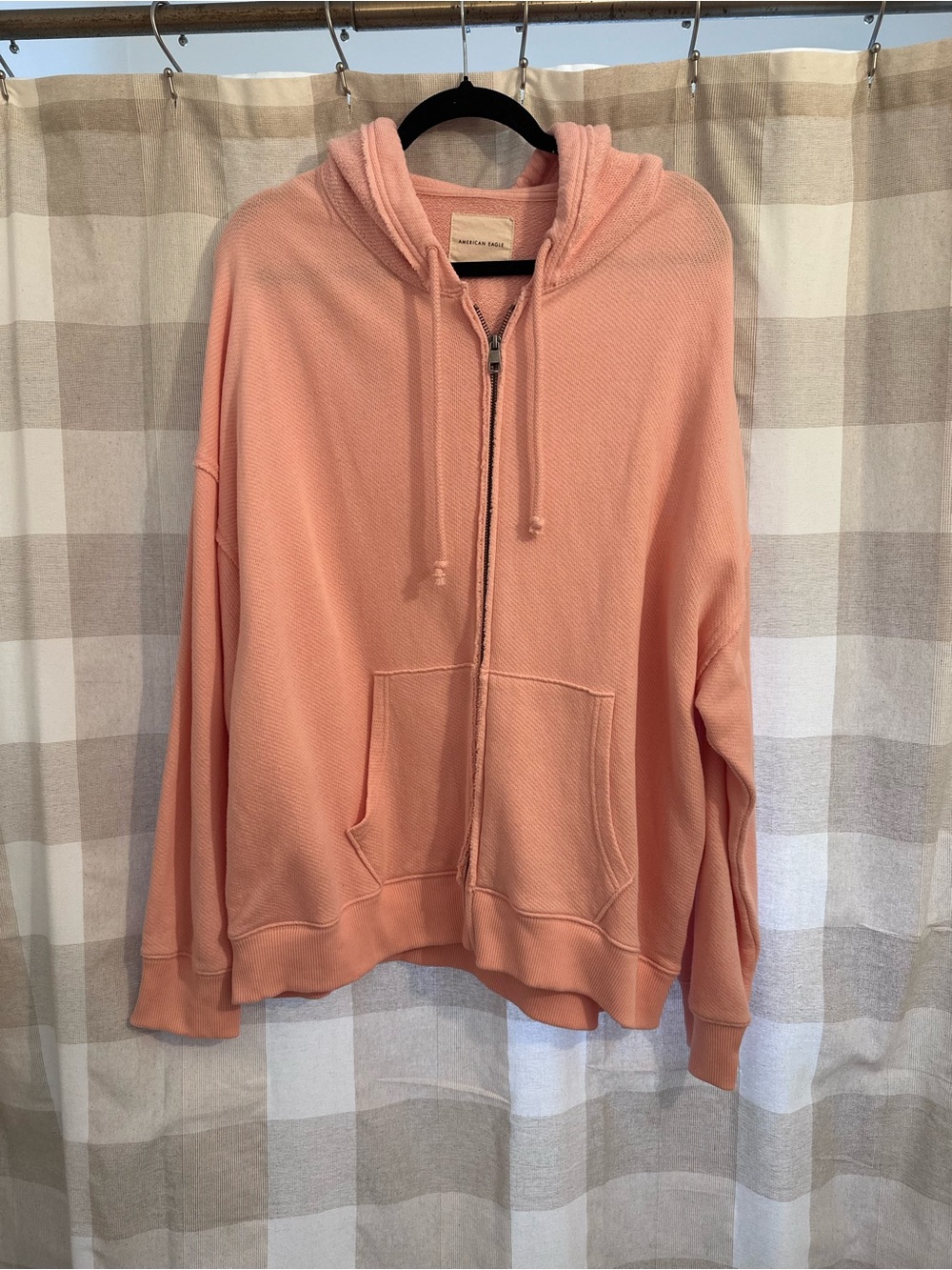 American Eagle Outfitters Peach Zip-Up Hoodie